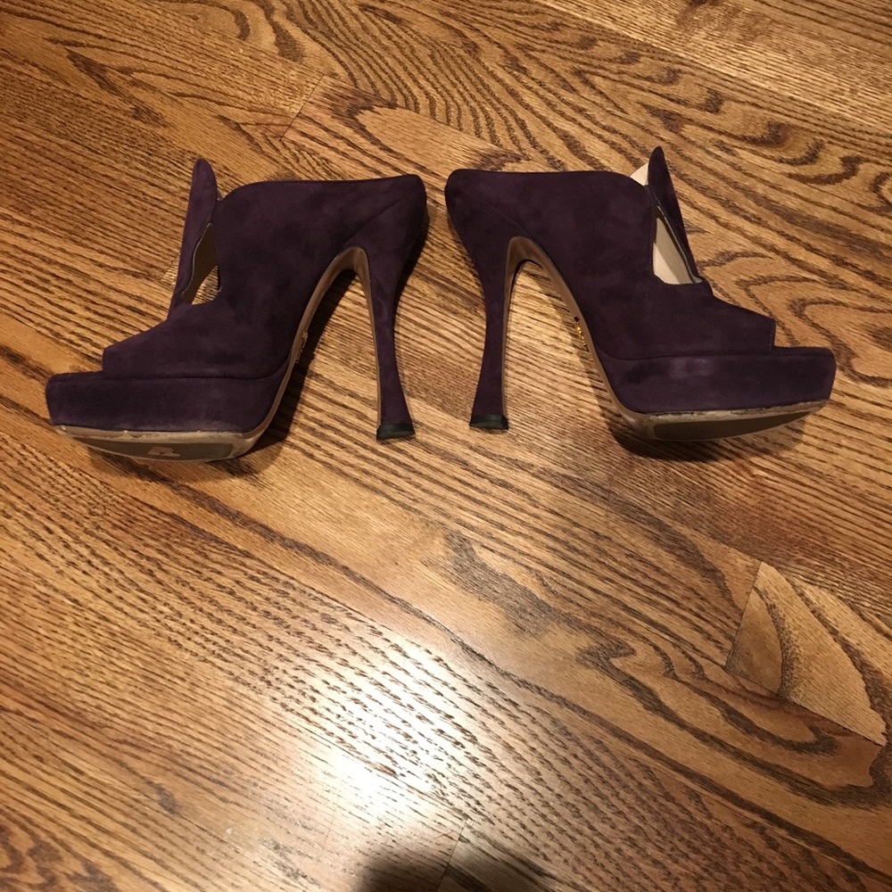 Purple Prada Pumps